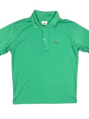 Lacoste Polo Shirt Pique Cotton Short Sleeve Green Large